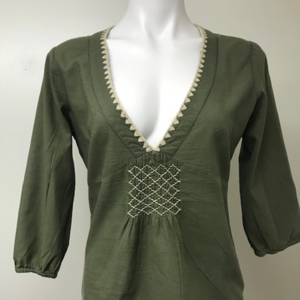 Olive bohemian shirt (GREEN)